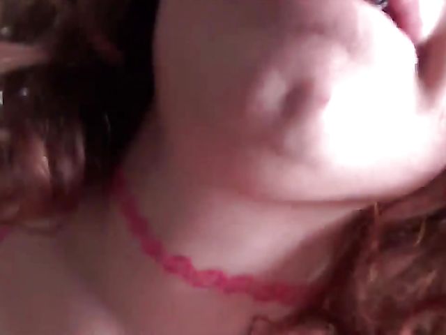 Busty redhead with braces Annabel Redd playing with your cock POV