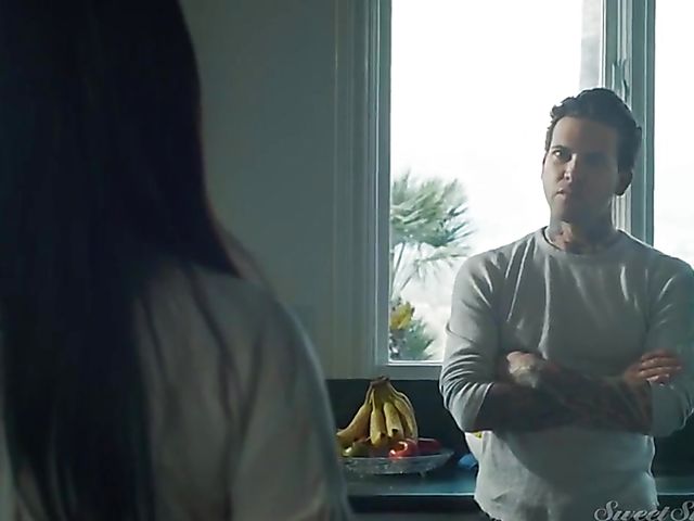 Slim MILF Silvia Saige loves her lover's tattooed body and hard cock