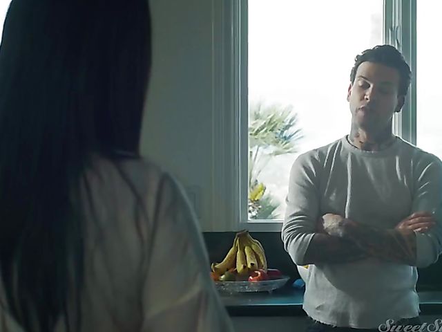 Slim MILF Silvia Saige loves her lover's tattooed body and hard cock