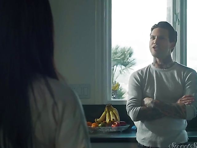 Slim MILF Silvia Saige loves her lover's tattooed body and hard cock