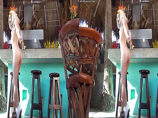 Virtual reality 3D solo with sexy blonde Kiara Cole