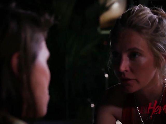 Mona Wales and Adriana Chechik lesbian spiritual meditation in the night