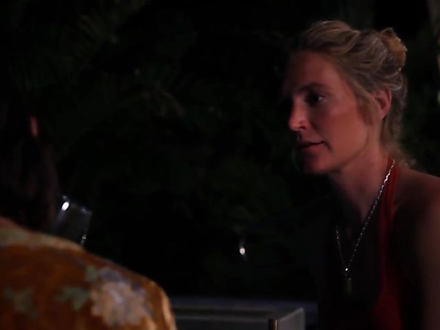 Mona Wales and Adriana Chechik lesbian spiritual meditation in the night