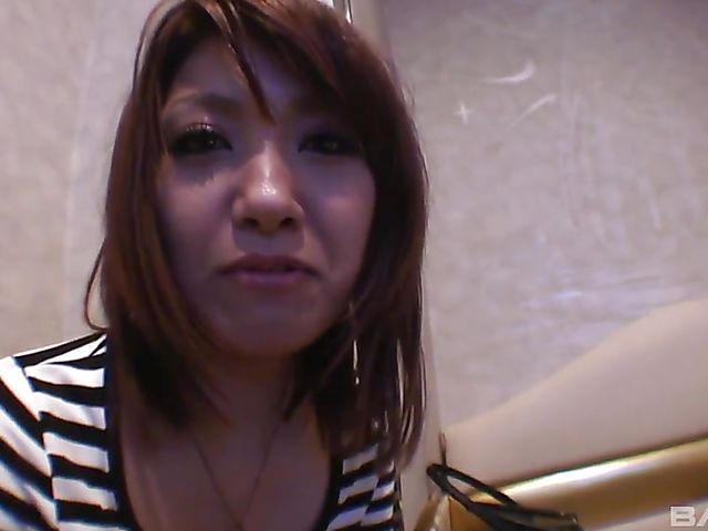 Tiny titty Hazuki Sunaaya gets her japanese shaved pussy plugged