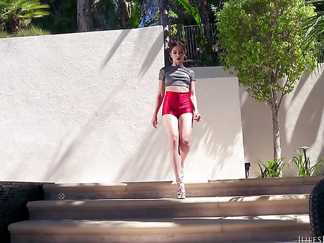 Dredd puts his long big black cock in Jane Wilde's white asshole