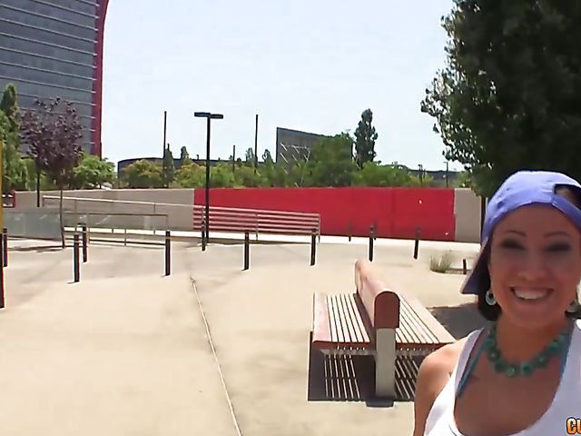 Inked Spanish MILF with big knockers Gigi Love is horny for cock  