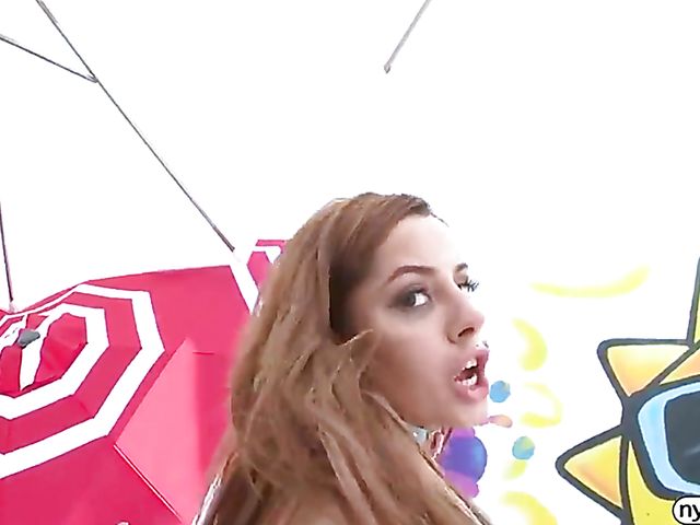 Red head teen nympho Vanna Bardot eats some ass and gets fucked in her pussy