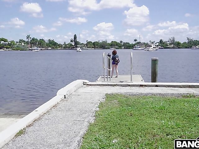 Road adventure of cash hungry busty redhead Annabel Redd