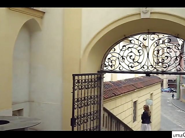 French threesome with skinny young woman Angel Emily