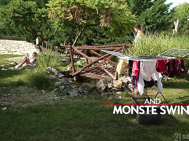 Old young lesbian asslick with thick ass mom Montse Swinger and skinny Missy Luv