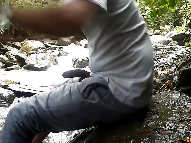 Wild outdoor sex by the river with busty Colombian slut Amaranta Hank