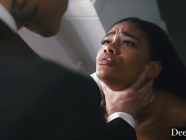 Scarlit Scandal - Handcuffed ebony rough fucked by Small Hands