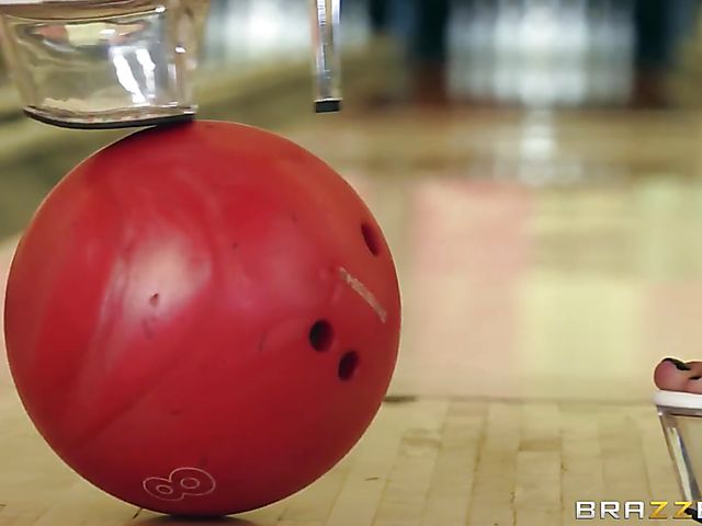 Big boobs bowling with super stacked Valerie Kay