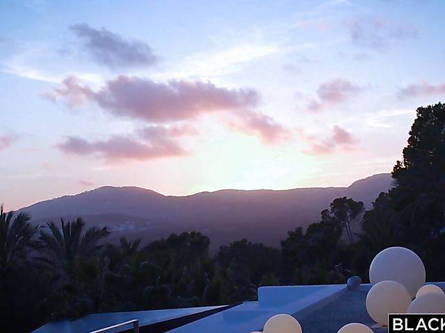 Spanish interracial holidays with Apolonia Lapiedra fucking a black monster by the pool