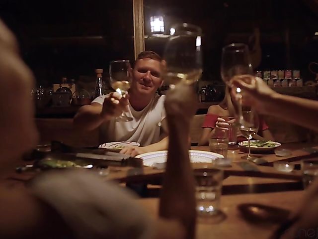 Rebecca Volpetti - Thin girl rimming and fucking in the midnight