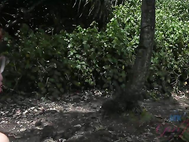 Smoking teen Lola Fae gets fingered in the car and blows outdoors