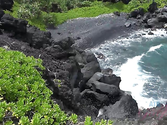 Smoking teen Lola Fae gets fingered in the car and blows outdoors