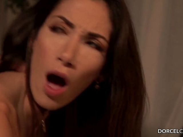 Clea Gaultier and Cherry Kiss share a meat pipe in euro threesome  