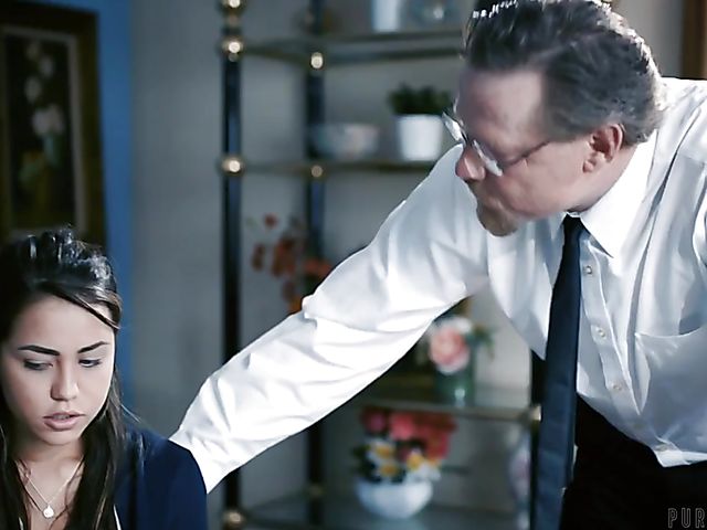 Pervy old bishop Dick Chibbles fucks naive cute latina Alina Lopez