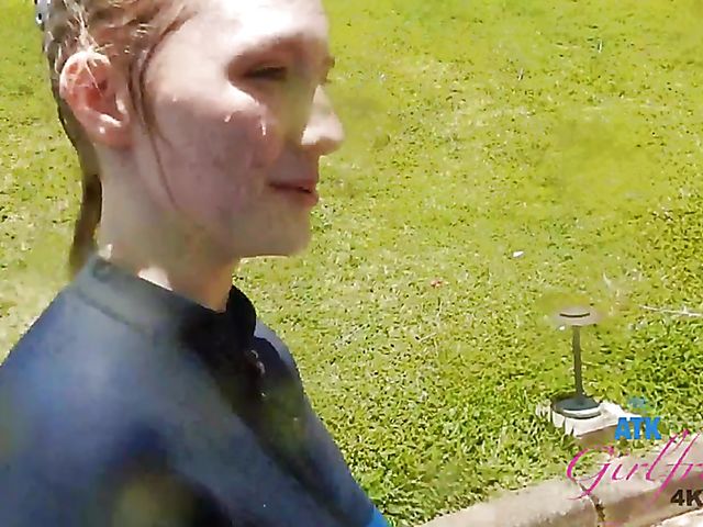 His pretty girlfriend Melody Marks is proud of her nice tits