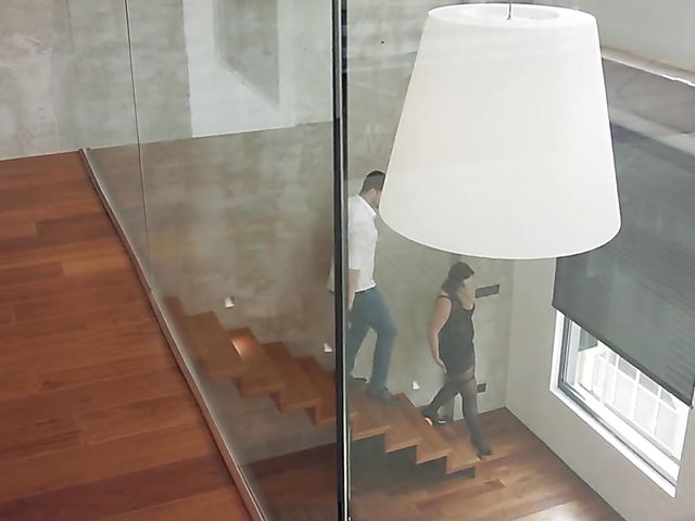 Sofia Lee - Agent stockings seduction and cum on big tits