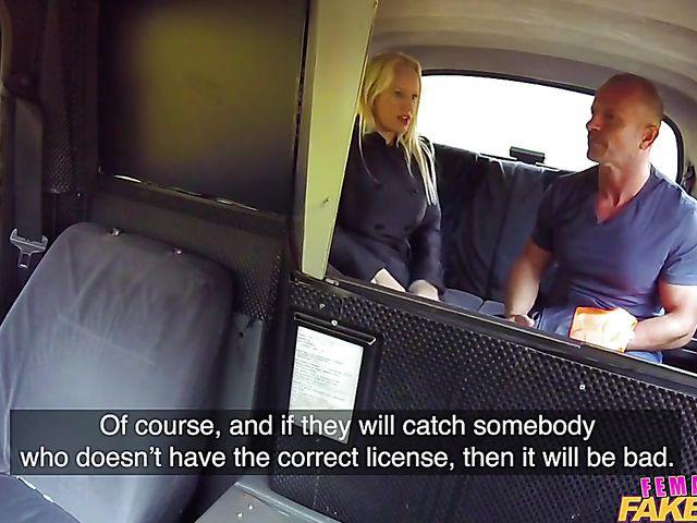 Female fake taxi big tits fuck with blonde driver Angel Wicky 