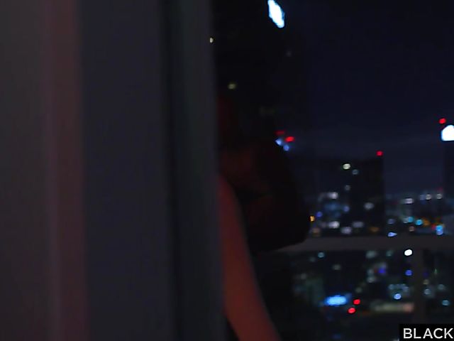 Jax Slayer's interracial FFM experience with white girls Ashley Lane and Abbie Maley in the night