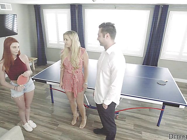 Naked sexy redhead Lacy Lennon is ready to take his prick