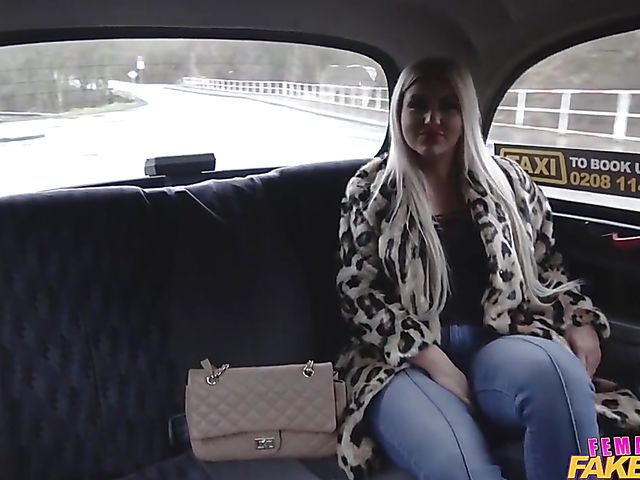 Lesbian car sex in a taxi with Barbara Bieber and Destiny Vegas
