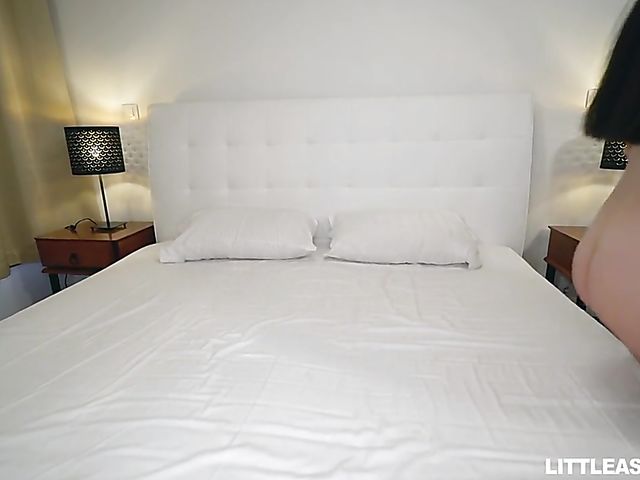 Poker face sex with flat chested shaved asian doll Katana