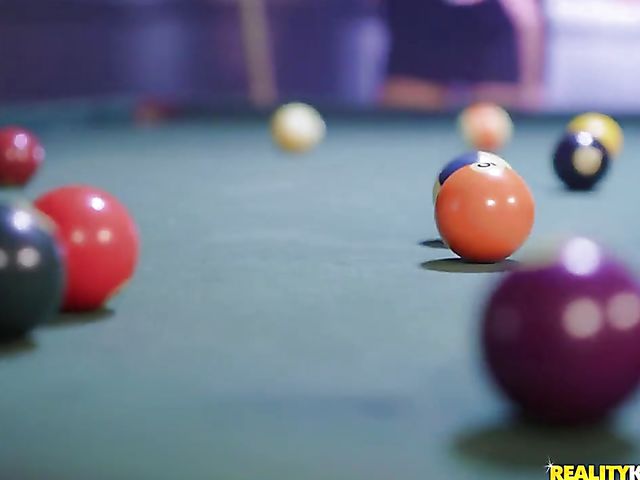 Billiard bar anal with teen Emily Willis getting shared by black and white guys