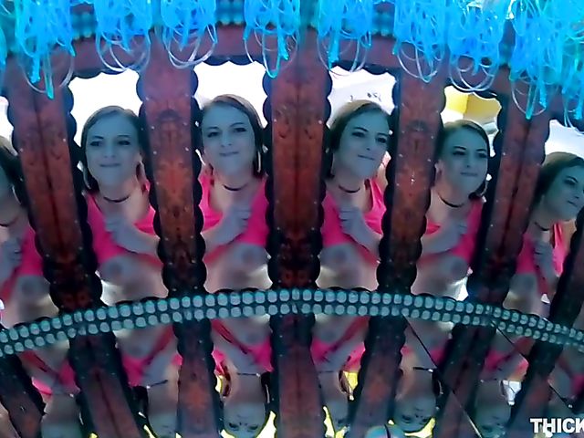 Gia Derza -Teen big ass girl in sexy shorts looking for entertainment