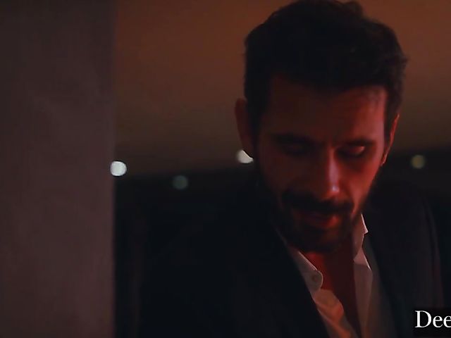 Latex threesome in the dark with Kayden Kross and Aidra Fox