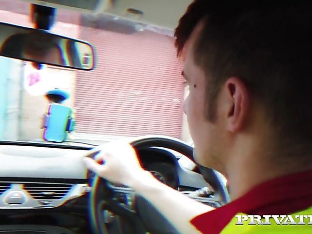 Christina May - MILF MMF office threeway with her heels on