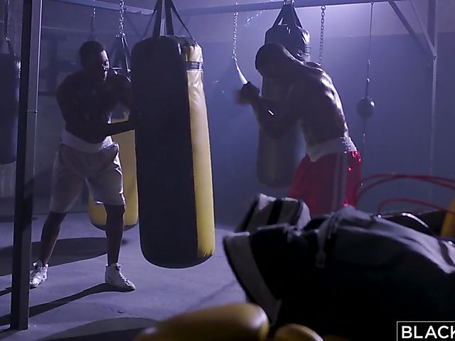 Interracial DP foursome in the gym with wet Riley Reid and Gabbie Carter