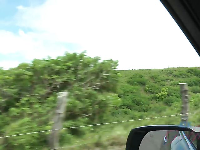 Outdoor POV fun with Vera King on the way to the beach