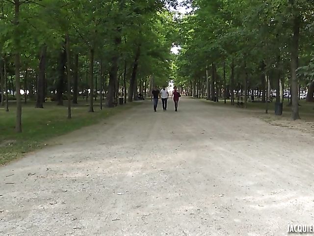 Stockings DP with busty French lady Milena