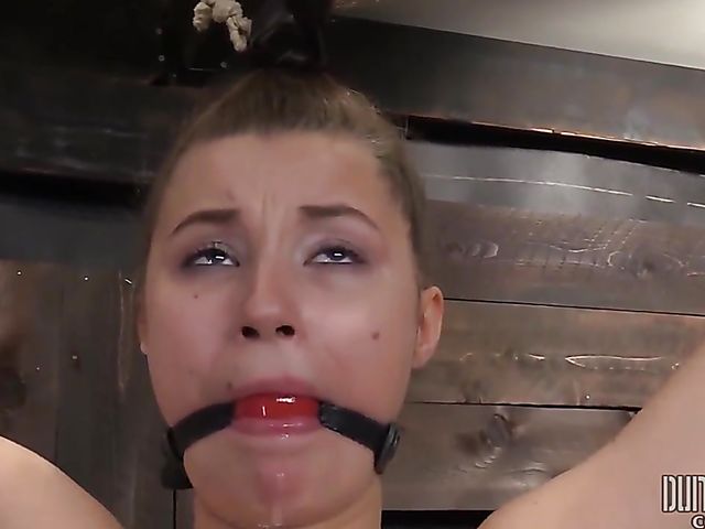 Pussy punishment with toys with bound teen slave Carolina Sweets