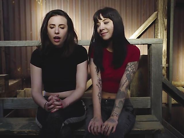 Charlotte Sartre and Casey Calvert BDSM experience with a stranger