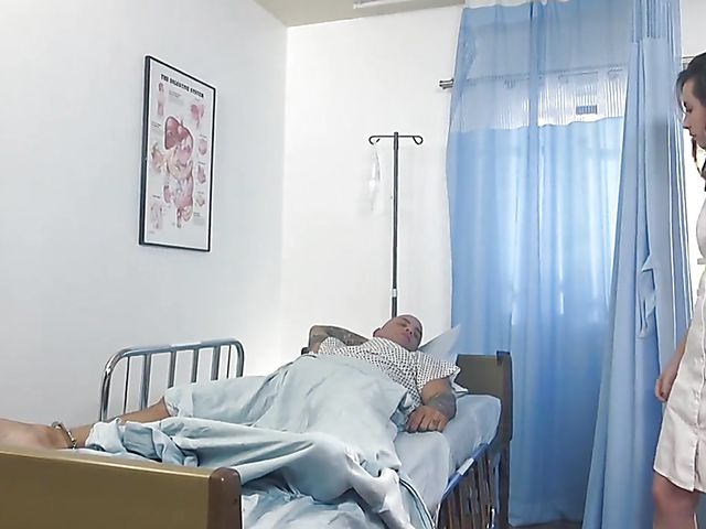 Casey Calvert - Nurse bondage and tied anal in the hospital with Zach Wild