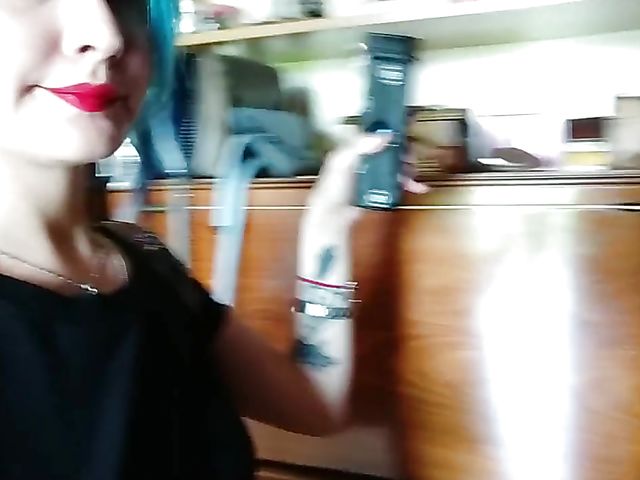 Russian amateur goes out with ben wa balls in her vagina