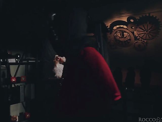 Kinky Angel Emily in fishnets and boots anal fucked in the dungeon