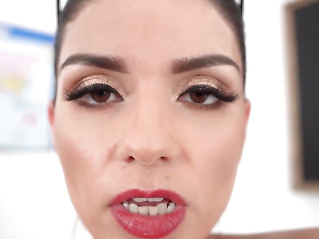 British big tit teacher Krystal Webb dildoing her cunt for you