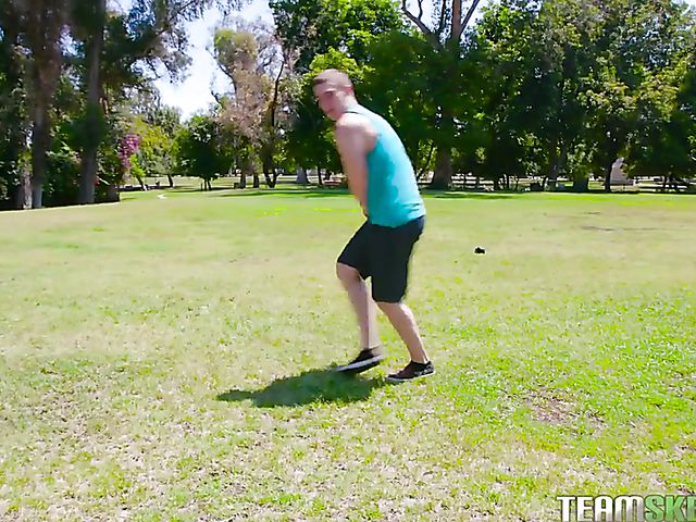 Nasty rugby game with petite redhead Amber Summers