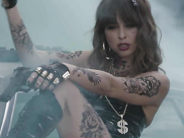 Inked up Riley Reid interracial fun with a black gun in her pussy