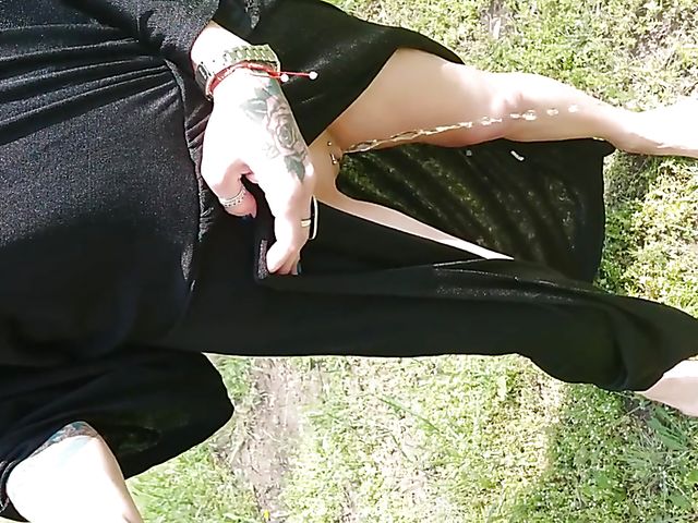 Amateur public pussy flashing and eating off the toilet