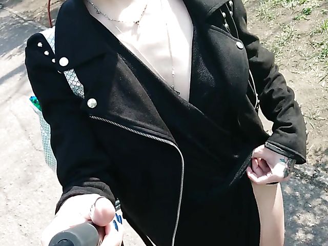 Amateur public pussy flashing and eating off the toilet