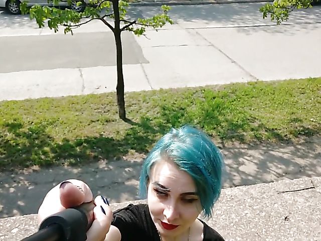 Amateur public pussy flashing and eating off the toilet