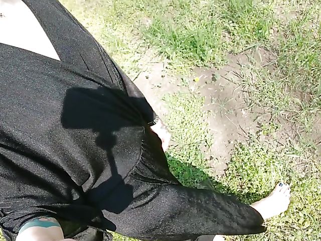 Amateur public pussy flashing and eating off the toilet