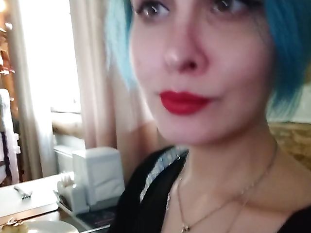 Amateur public pussy flashing and eating off the toilet